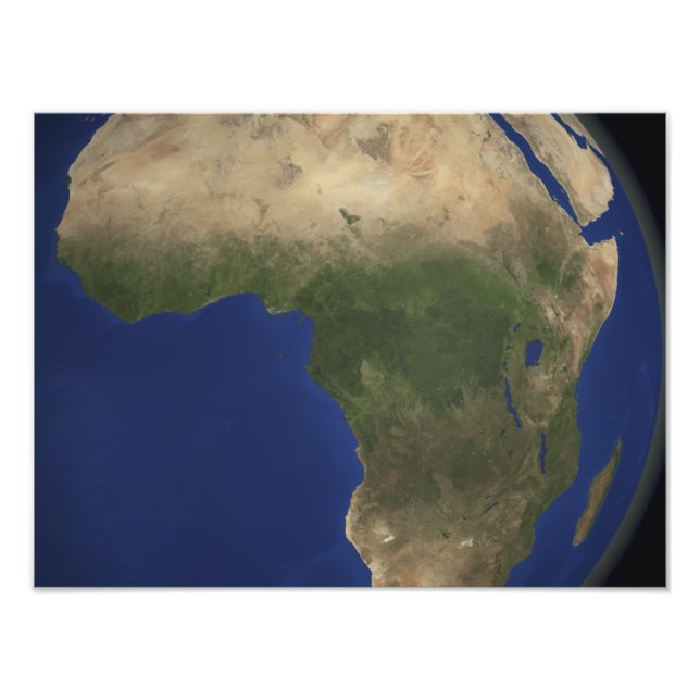 Earth showing landcover over Africa Photo Print (Front)