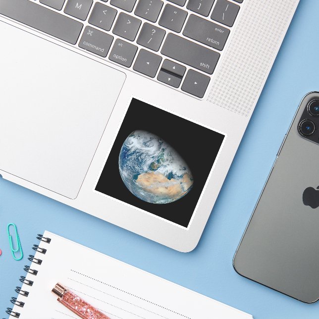 Earth Showing North Africa And Southwestern Europe (Laptop w/ iPhone)