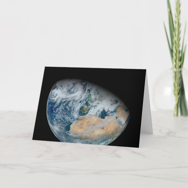 Earth Showing North Africa And Southwestern Europe Card (Front)