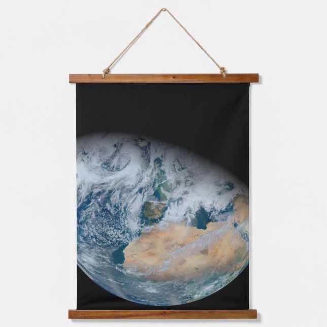 Earth Showing North Africa And Southwestern Europe Hanging Tapestry (Front)