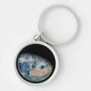 Earth Showing North Africa And Southwestern Europe Key Ring