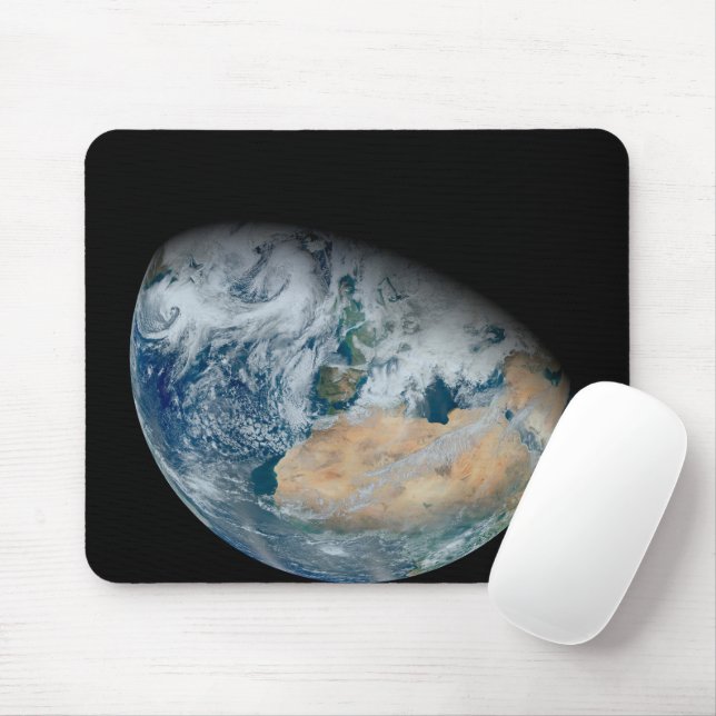Earth Showing North Africa And Southwestern Europe Mouse Mat (With Mouse)