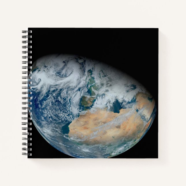 Earth Showing North Africa And Southwestern Europe Notebook (Front)