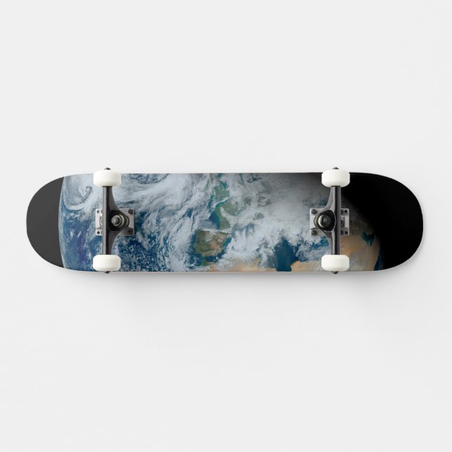 Earth Showing North Africa And Southwestern Europe Skateboard (Horz)