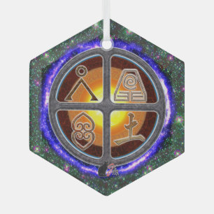 Earth Signs Glass Tree Decoration