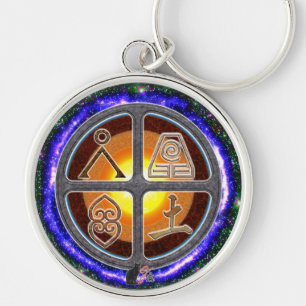 Earth Signs Key Ring