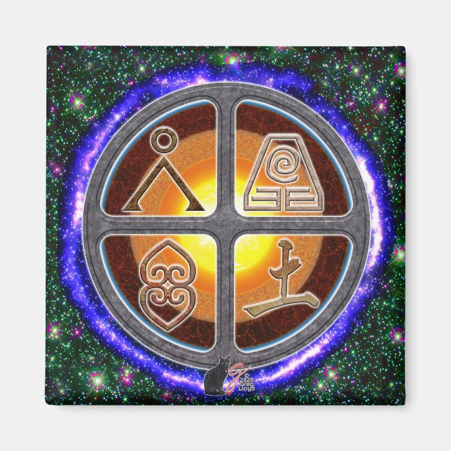 Earth Signs Magnet (Front)
