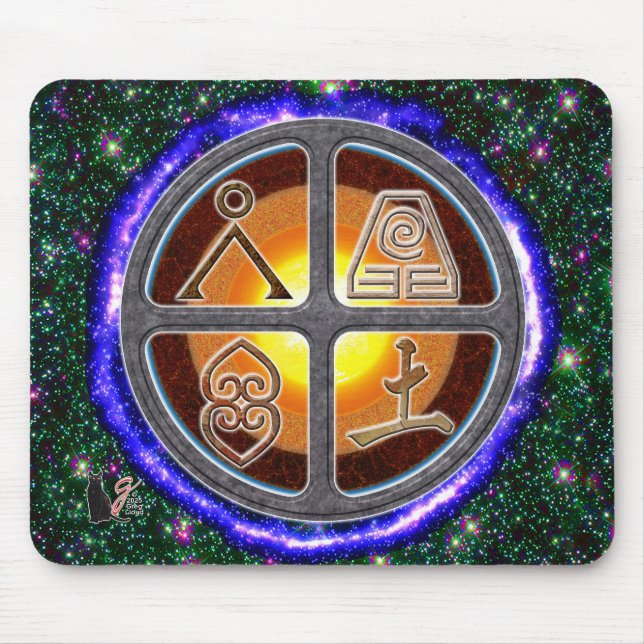 Earth Signs Mouse Mat (Front)