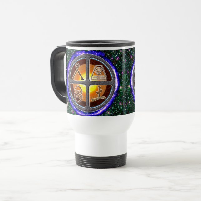 Earth Signs Travel Mug (Front Left)