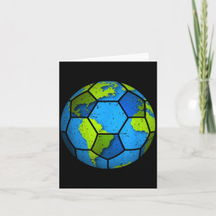 Earth Soccer Ball Earth Day Favours Funny Earth Da Card