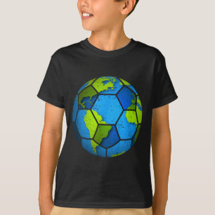 Earth Soccer Ball Earth Day Favours Funny Earth Da T-Shirt