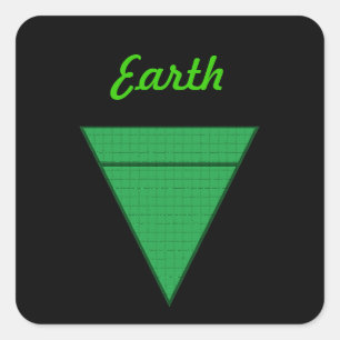 Earth Square Sticker
