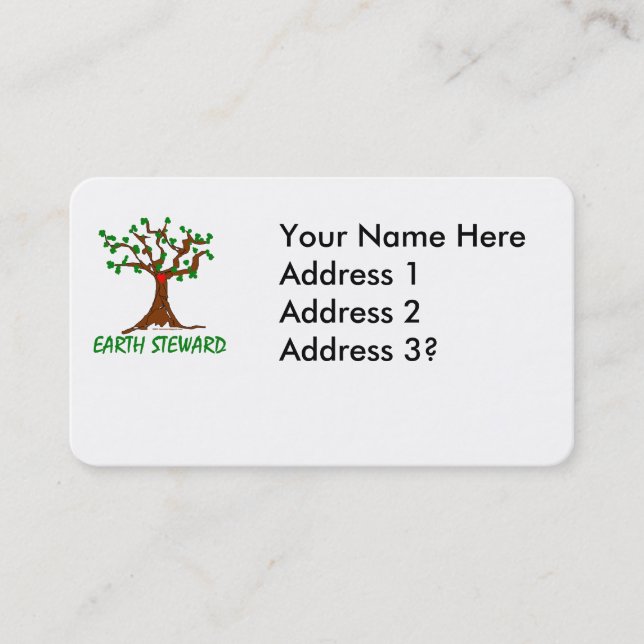 Earth Steward Business Card (Front)