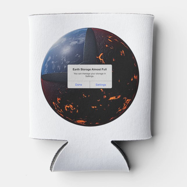 Earth Storage Almost Full Can Cooler (Front)