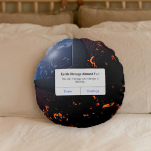Earth Storage Almost Full Round Cushion