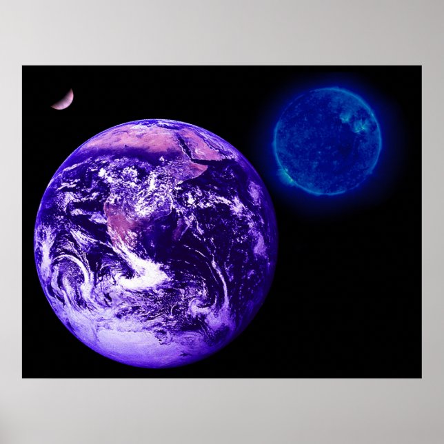 Earth, Sun, Venus Poster (Front)