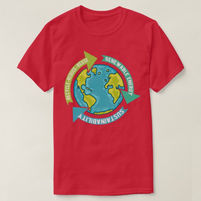 Earth Sustainability T-Shirt (Design Front)