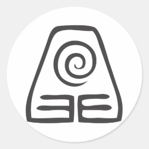 Earth Symbol Classic Round Sticker