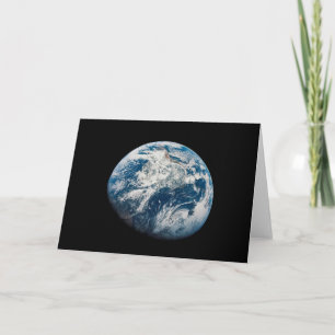 Earth Taken From The Aollo 8 Spacecraft. Card