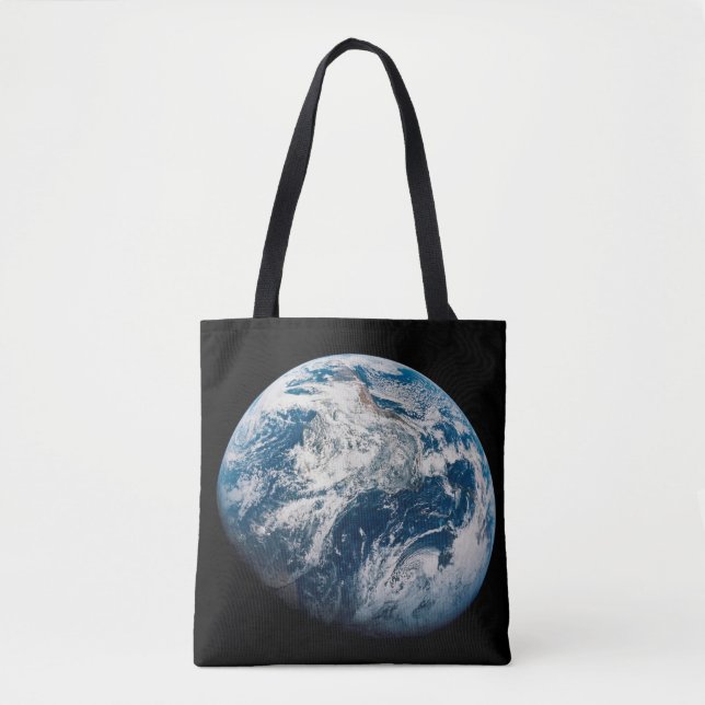 Earth Taken From The Aollo 8 Spacecraft. Tote Bag (Front)