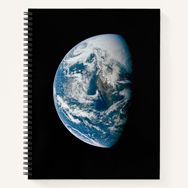 Earth Taken From The Apollo 13 Spacecraft. Notebook (Front)