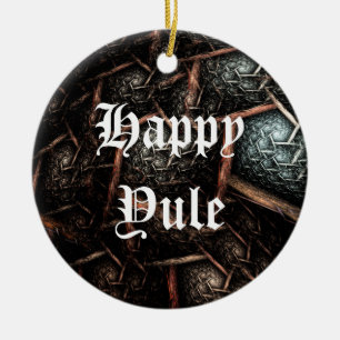 EARTH TEXTURE Custom Dated Holiday Ornament