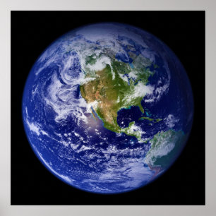 Earth The Beautiful Blue Marble Poster