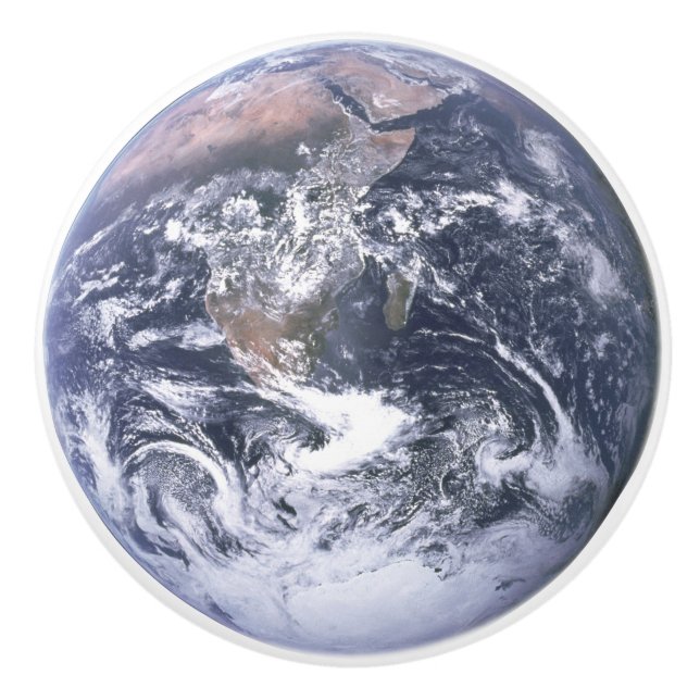 Earth ~ The Blue Marble ~ Apollo 17 ~ Nasa ~ Ceramic Knob (Front)
