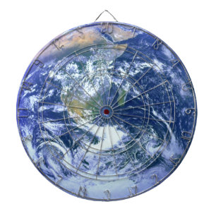 Earth - The Blue Marble Dartboard