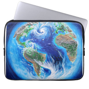 Earth, the blue planet laptop sleeve