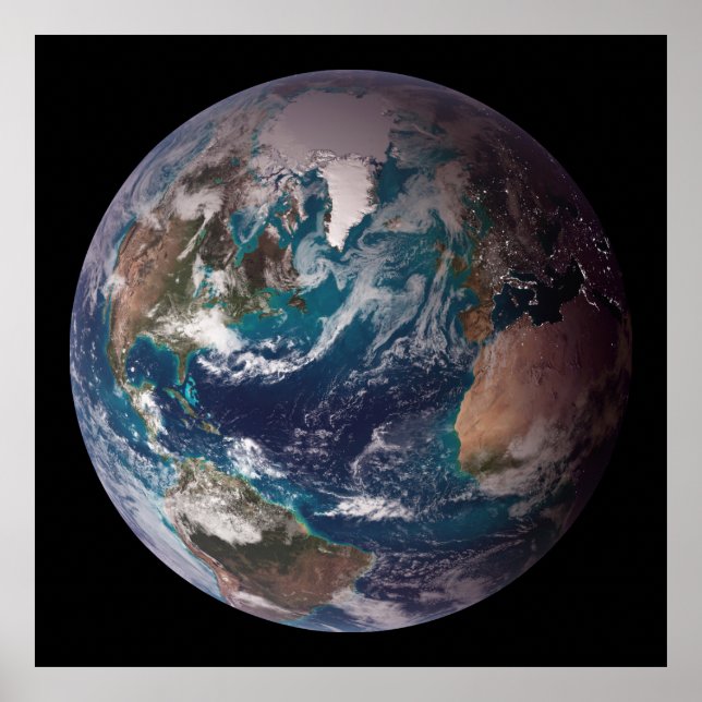 Earth: The Western Hemisphere Poster (Front)