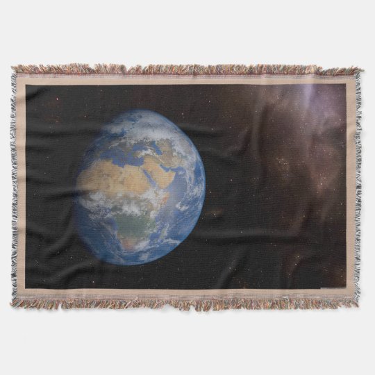 Earth Throw Blanket Zazzle.co.uk