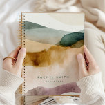 Earth Tone Abstract Beige Aesthetic Personalised  Planner<br><div class="desc">This is a personalised notebook featuring an earth tone watercolor background. // For matching items, please visit the "NOTEBOOKS PLANNERS" collection in the By Nicole Designs Zazzle store. * If you like this design but don't see it available for something you are looking for, please reach out to me any...</div>