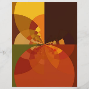 Earth Tone Abstract Colour Art Print Design Personalised Letterhead