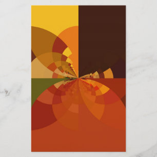 Earth Tone Abstract Colour Art Print Design Stationery