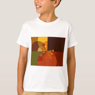 Earth Tone Abstract Colour Art Print Design T-Shirt