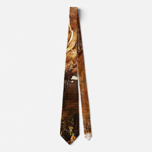 Earth Tone Abstract Men's Tie