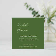 Earth Tone Bridal Shower Invitation