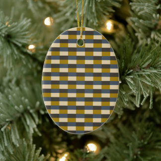 Earth Tone Color Pattern with Ochre Ceramic Tree Decoration
