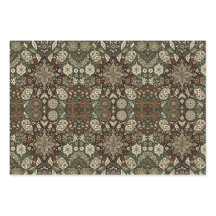 Earth Tone Cream and Brown Holiday Snowflake