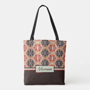 Earth Tone Island Tribal Tote Bag