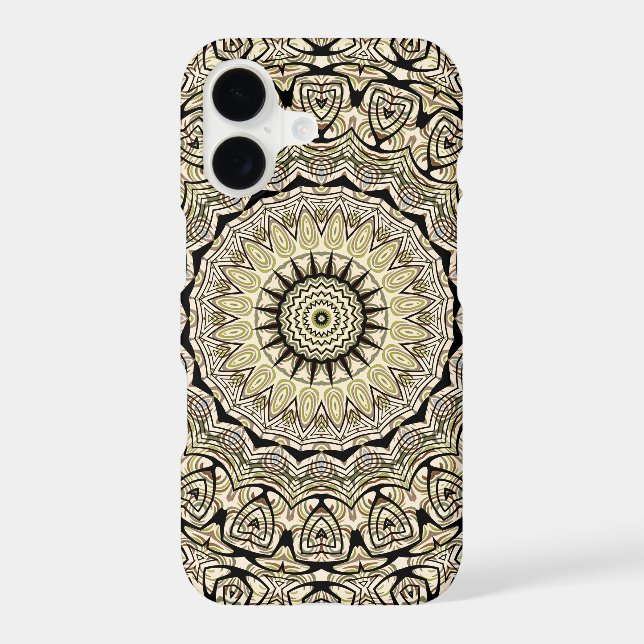 Earth Tone Mandala Intricate Geometric Patterns (Back)