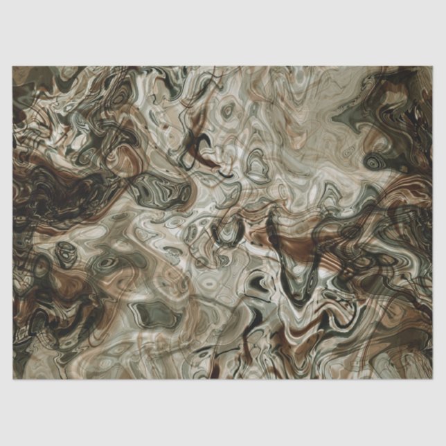 Earth tone marble tissue paper (Front)