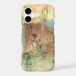 Earth Tone Painting with Cracked Surface