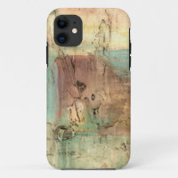 Earth Tone Painting with Cracked Surface