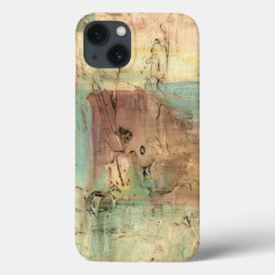 Earth Tone Painting with Cracked Surface iPhone 13 Case