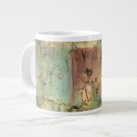 Earth Tone Painting with Cracked Surface