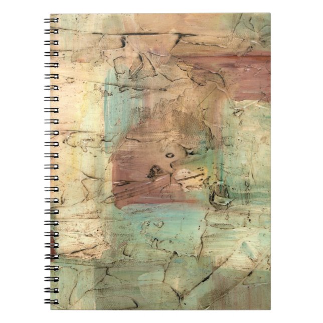 Earth Tone Painting with Cracked Surface Notebook (Front)