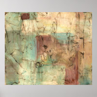 Earth Tone Painting with Cracked Surface
