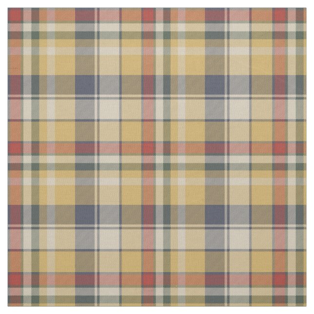 Earth Tone Plaid Fabric (Swatch)